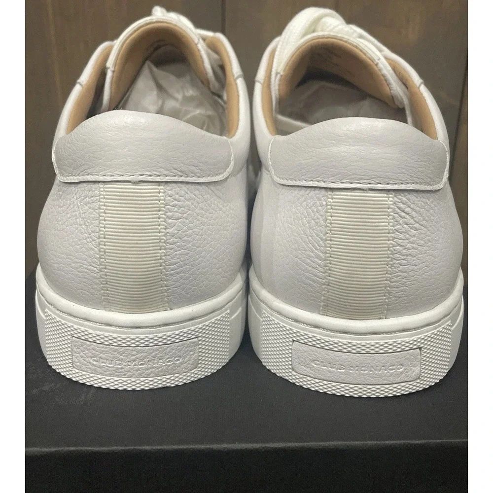NEW Club Monaco Jowenna White Low Top Sneaker Lace Up Women's US 9 EUR 39‎
